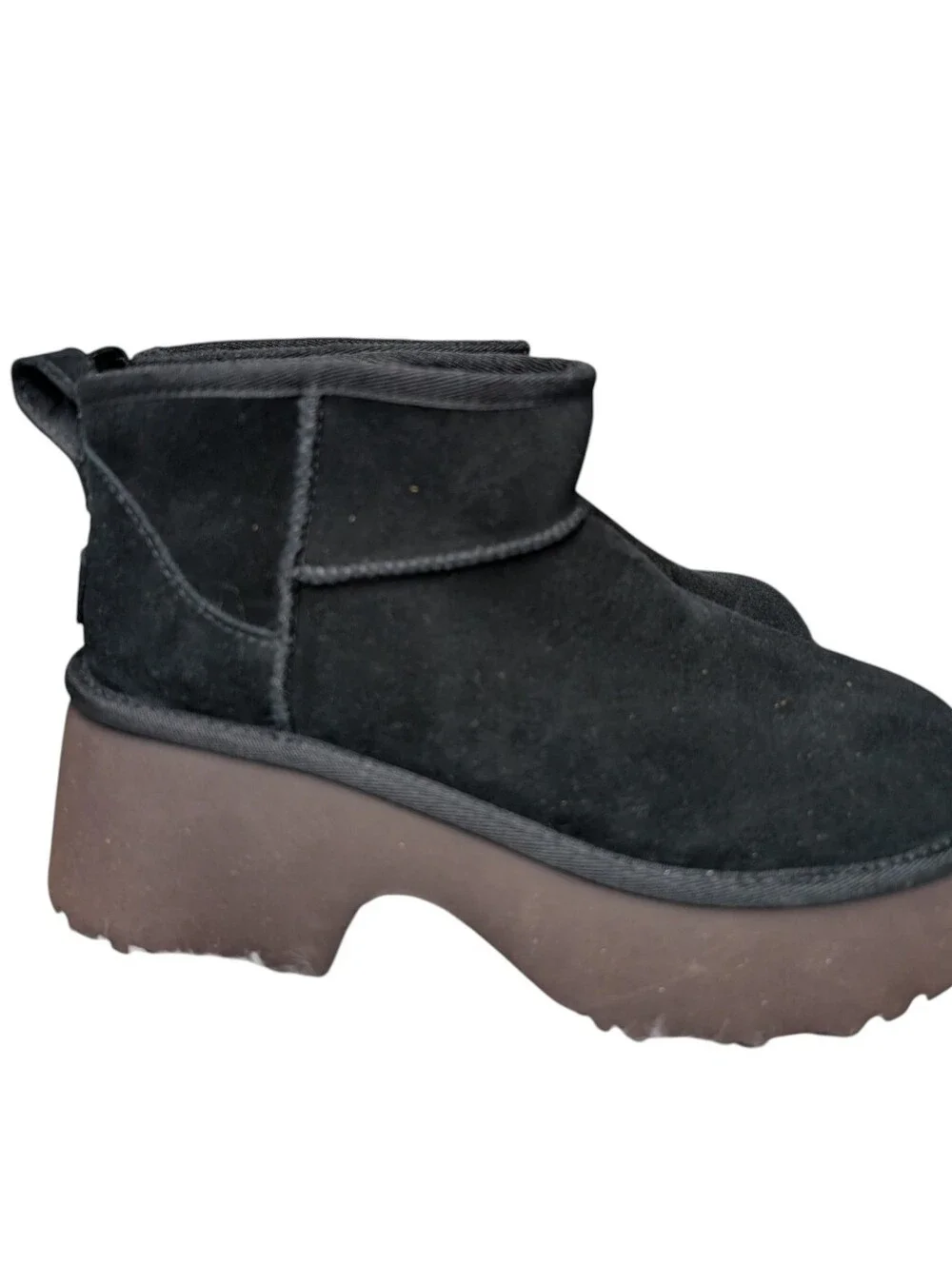 UGG Classic Ultra Mini New Heights Black Boots .. Size 10